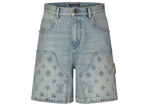 louis vuitton denim shorts|louis vuitton shorts men's.